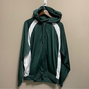 Vintage 90s Game Sportswear Green & White Full Zip Jacket Men’s 2XL